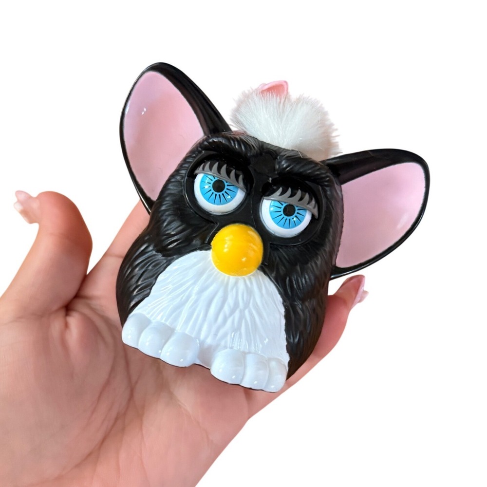 Vintage 1998 McDonalds Furby Happy Meal Black & White Toy